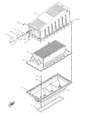 306-5612 3065612 Aftercooler Core AS For C32 Marine Engine